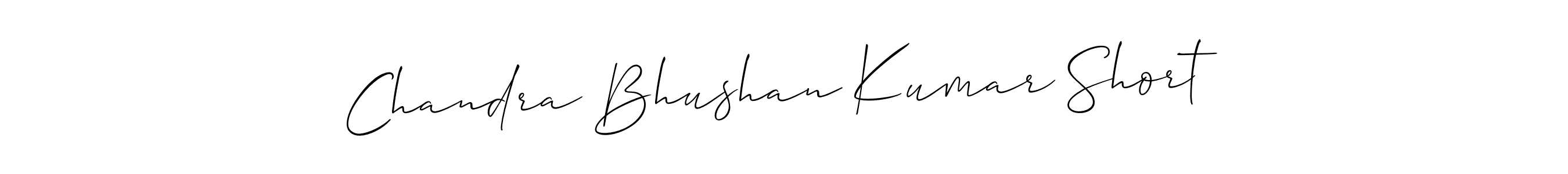 Make a beautiful signature design for name Chandra Bhushan Kumar Short. With this signature (Allison_Script) style, you can create a handwritten signature for free. Chandra Bhushan Kumar Short signature style 2 images and pictures png