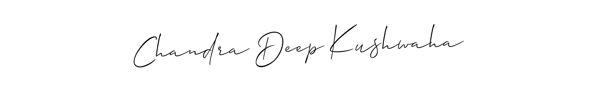 Create a beautiful signature design for name Chandra Deep Kushwaha. With this signature (Allison_Script) fonts, you can make a handwritten signature for free. Chandra Deep Kushwaha signature style 2 images and pictures png