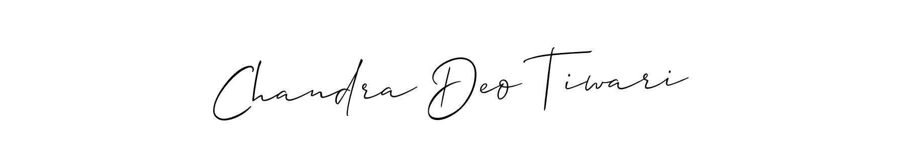 Chandra Deo Tiwari stylish signature style. Best Handwritten Sign (Allison_Script) for my name. Handwritten Signature Collection Ideas for my name Chandra Deo Tiwari. Chandra Deo Tiwari signature style 2 images and pictures png