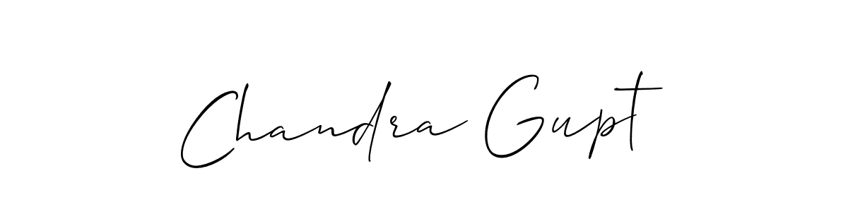 How to make Chandra Gupt signature? Allison_Script is a professional autograph style. Create handwritten signature for Chandra Gupt name. Chandra Gupt signature style 2 images and pictures png