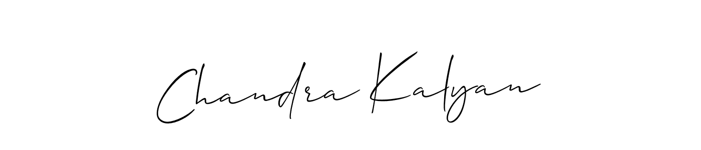 The best way (Allison_Script) to make a short signature is to pick only two or three words in your name. The name Chandra Kalyan include a total of six letters. For converting this name. Chandra Kalyan signature style 2 images and pictures png