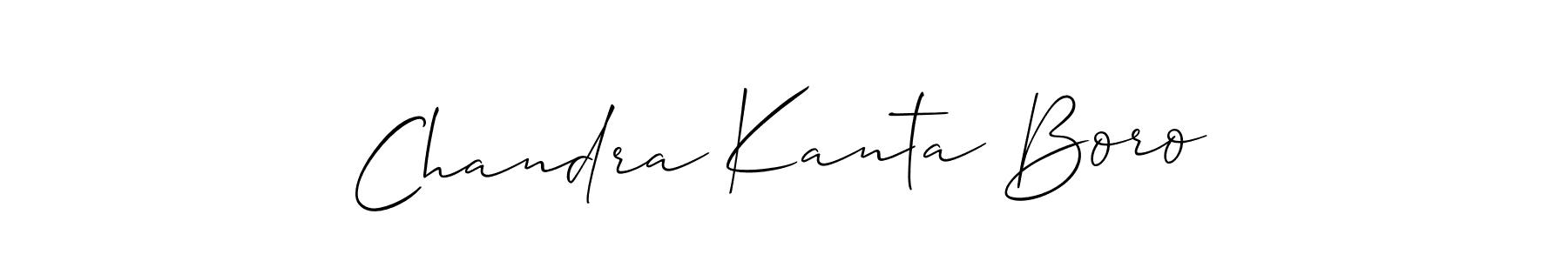 Make a beautiful signature design for name Chandra Kanta Boro. With this signature (Allison_Script) style, you can create a handwritten signature for free. Chandra Kanta Boro signature style 2 images and pictures png