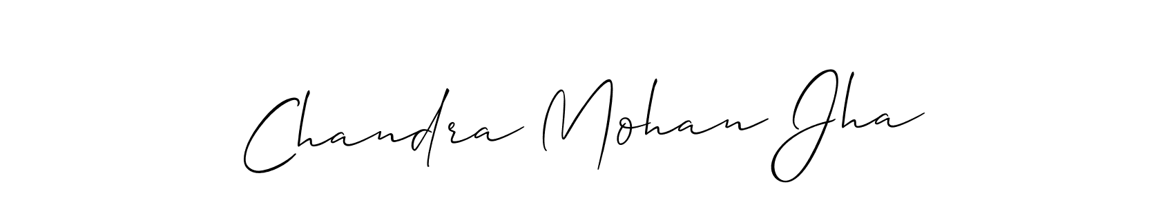 Use a signature maker to create a handwritten signature online. With this signature software, you can design (Allison_Script) your own signature for name Chandra Mohan Jha. Chandra Mohan Jha signature style 2 images and pictures png