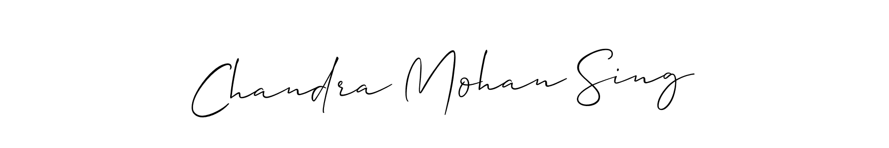 Chandra Mohan Sing stylish signature style. Best Handwritten Sign (Allison_Script) for my name. Handwritten Signature Collection Ideas for my name Chandra Mohan Sing. Chandra Mohan Sing signature style 2 images and pictures png