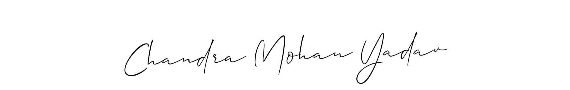 Make a short Chandra Mohan Yadav signature style. Manage your documents anywhere anytime using Allison_Script. Create and add eSignatures, submit forms, share and send files easily. Chandra Mohan Yadav signature style 2 images and pictures png