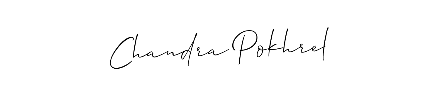 if you are searching for the best signature style for your name Chandra Pokhrel. so please give up your signature search. here we have designed multiple signature styles  using Allison_Script. Chandra Pokhrel signature style 2 images and pictures png