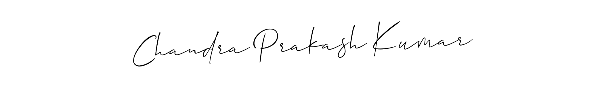 How to make Chandra Prakash Kumar signature? Allison_Script is a professional autograph style. Create handwritten signature for Chandra Prakash Kumar name. Chandra Prakash Kumar signature style 2 images and pictures png