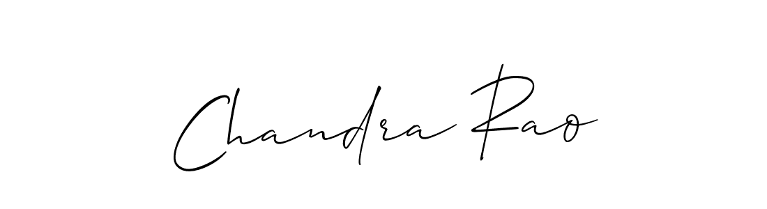 It looks lik you need a new signature style for name Chandra Rao. Design unique handwritten (Allison_Script) signature with our free signature maker in just a few clicks. Chandra Rao signature style 2 images and pictures png