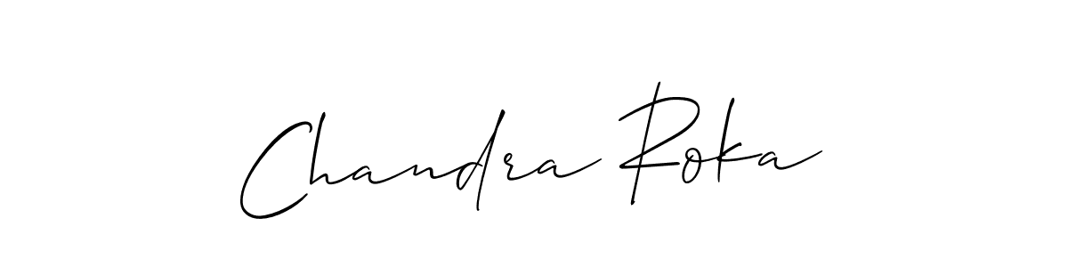 Also You can easily find your signature by using the search form. We will create Chandra Roka name handwritten signature images for you free of cost using Allison_Script sign style. Chandra Roka signature style 2 images and pictures png