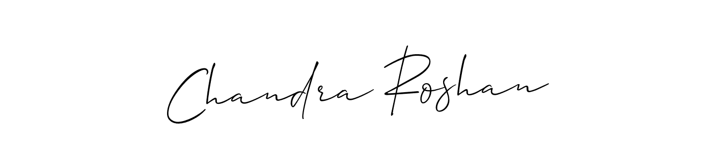 Also we have Chandra Roshan name is the best signature style. Create professional handwritten signature collection using Allison_Script autograph style. Chandra Roshan signature style 2 images and pictures png