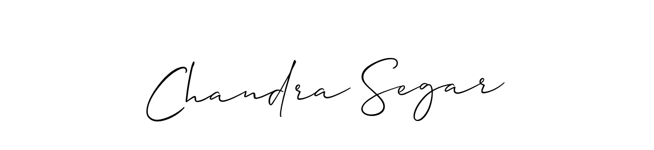 Use a signature maker to create a handwritten signature online. With this signature software, you can design (Allison_Script) your own signature for name Chandra Segar. Chandra Segar signature style 2 images and pictures png