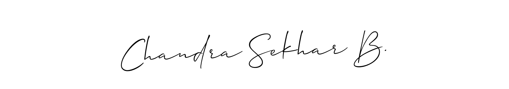 How to Draw Chandra Sekhar B. signature style? Allison_Script is a latest design signature styles for name Chandra Sekhar B.. Chandra Sekhar B. signature style 2 images and pictures png