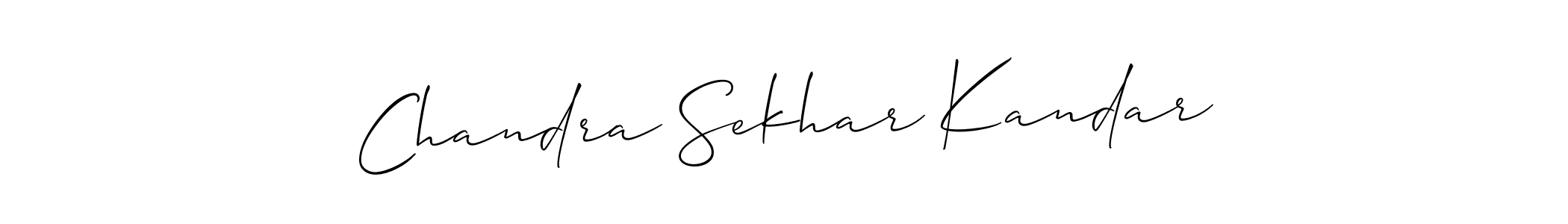How to Draw Chandra Sekhar Kandar signature style? Allison_Script is a latest design signature styles for name Chandra Sekhar Kandar. Chandra Sekhar Kandar signature style 2 images and pictures png