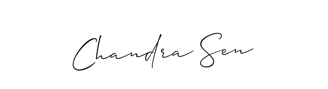 Also You can easily find your signature by using the search form. We will create Chandra Sen name handwritten signature images for you free of cost using Allison_Script sign style. Chandra Sen signature style 2 images and pictures png