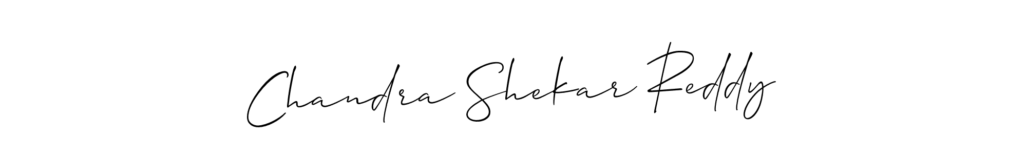 Design your own signature with our free online signature maker. With this signature software, you can create a handwritten (Allison_Script) signature for name Chandra Shekar Reddy. Chandra Shekar Reddy signature style 2 images and pictures png