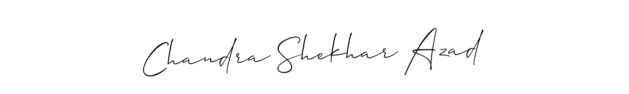 Make a short Chandra Shekhar Azad signature style. Manage your documents anywhere anytime using Allison_Script. Create and add eSignatures, submit forms, share and send files easily. Chandra Shekhar Azad signature style 2 images and pictures png
