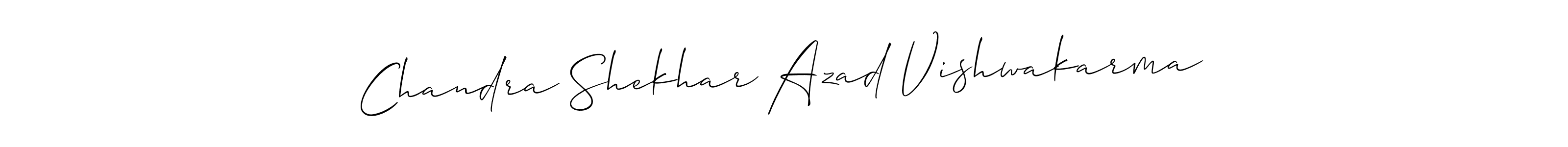 How to make Chandra Shekhar Azad Vishwakarma signature? Allison_Script is a professional autograph style. Create handwritten signature for Chandra Shekhar Azad Vishwakarma name. Chandra Shekhar Azad Vishwakarma signature style 2 images and pictures png