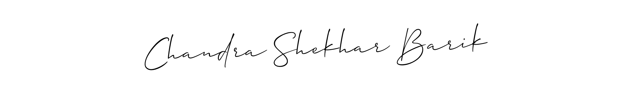 if you are searching for the best signature style for your name Chandra Shekhar Barik. so please give up your signature search. here we have designed multiple signature styles  using Allison_Script. Chandra Shekhar Barik signature style 2 images and pictures png