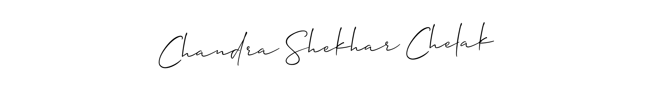 Design your own signature with our free online signature maker. With this signature software, you can create a handwritten (Allison_Script) signature for name Chandra Shekhar Chelak. Chandra Shekhar Chelak signature style 2 images and pictures png