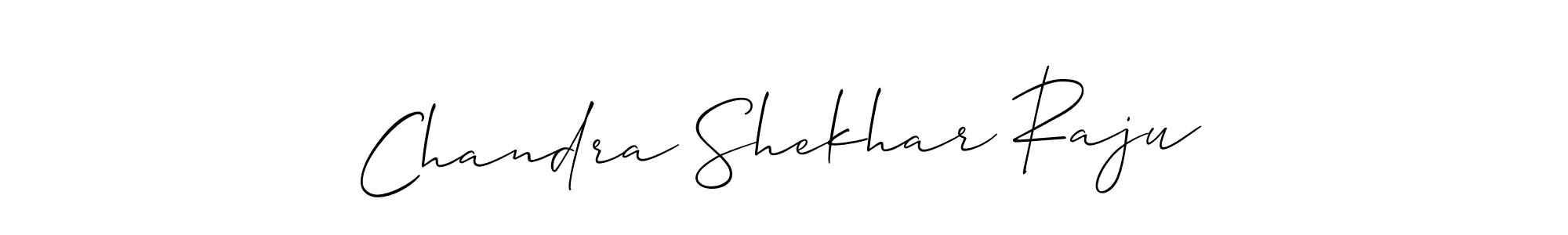 You should practise on your own different ways (Allison_Script) to write your name (Chandra Shekhar Raju) in signature. don't let someone else do it for you. Chandra Shekhar Raju signature style 2 images and pictures png