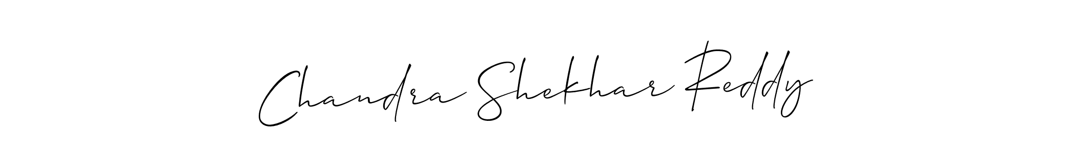 How to make Chandra Shekhar Reddy name signature. Use Allison_Script style for creating short signs online. This is the latest handwritten sign. Chandra Shekhar Reddy signature style 2 images and pictures png