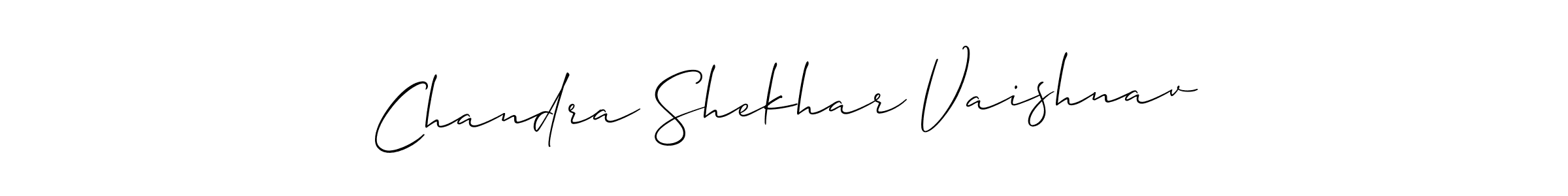 Create a beautiful signature design for name Chandra Shekhar Vaishnav. With this signature (Allison_Script) fonts, you can make a handwritten signature for free. Chandra Shekhar Vaishnav signature style 2 images and pictures png