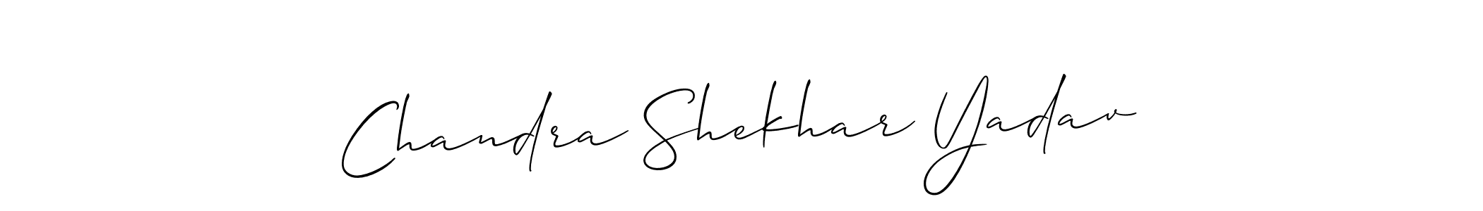 You should practise on your own different ways (Allison_Script) to write your name (Chandra Shekhar Yadav) in signature. don't let someone else do it for you. Chandra Shekhar Yadav signature style 2 images and pictures png