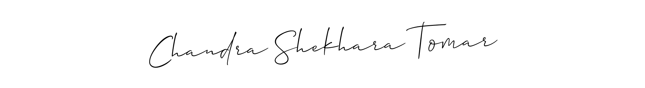 Use a signature maker to create a handwritten signature online. With this signature software, you can design (Allison_Script) your own signature for name Chandra Shekhara Tomar. Chandra Shekhara Tomar signature style 2 images and pictures png
