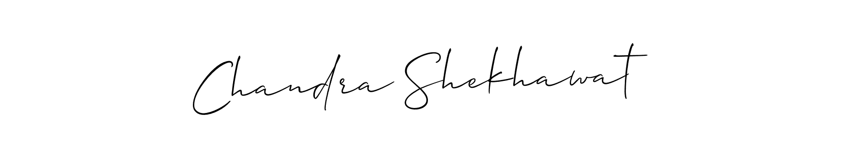 Also we have Chandra Shekhawat name is the best signature style. Create professional handwritten signature collection using Allison_Script autograph style. Chandra Shekhawat signature style 2 images and pictures png