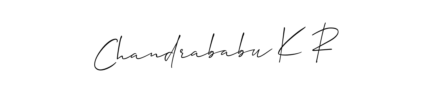 Make a beautiful signature design for name Chandrababu K R. Use this online signature maker to create a handwritten signature for free. Chandrababu K R signature style 2 images and pictures png