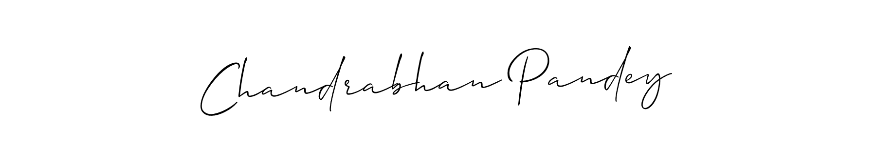 Make a beautiful signature design for name Chandrabhan Pandey. With this signature (Allison_Script) style, you can create a handwritten signature for free. Chandrabhan Pandey signature style 2 images and pictures png