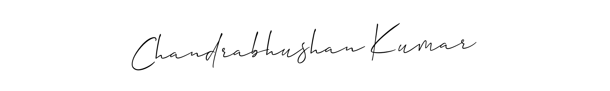 Make a beautiful signature design for name Chandrabhushan Kumar. With this signature (Allison_Script) style, you can create a handwritten signature for free. Chandrabhushan Kumar signature style 2 images and pictures png