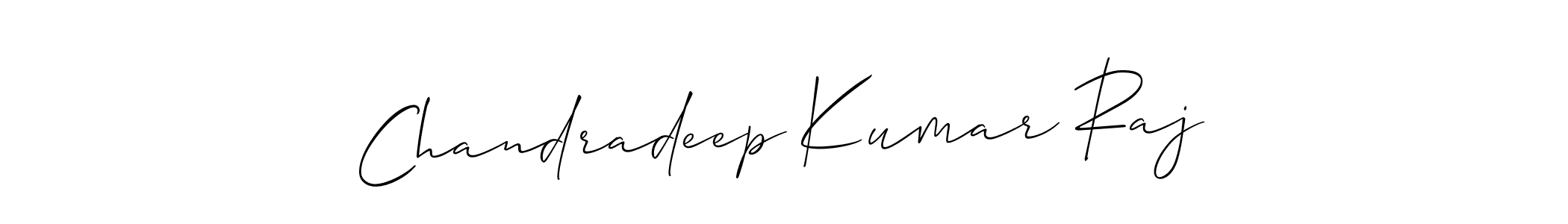How to make Chandradeep Kumar Raj signature? Allison_Script is a professional autograph style. Create handwritten signature for Chandradeep Kumar Raj name. Chandradeep Kumar Raj signature style 2 images and pictures png