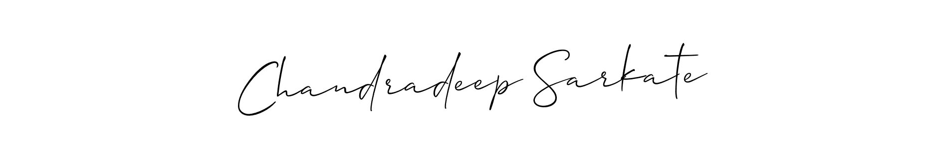 Chandradeep Sarkate stylish signature style. Best Handwritten Sign (Allison_Script) for my name. Handwritten Signature Collection Ideas for my name Chandradeep Sarkate. Chandradeep Sarkate signature style 2 images and pictures png