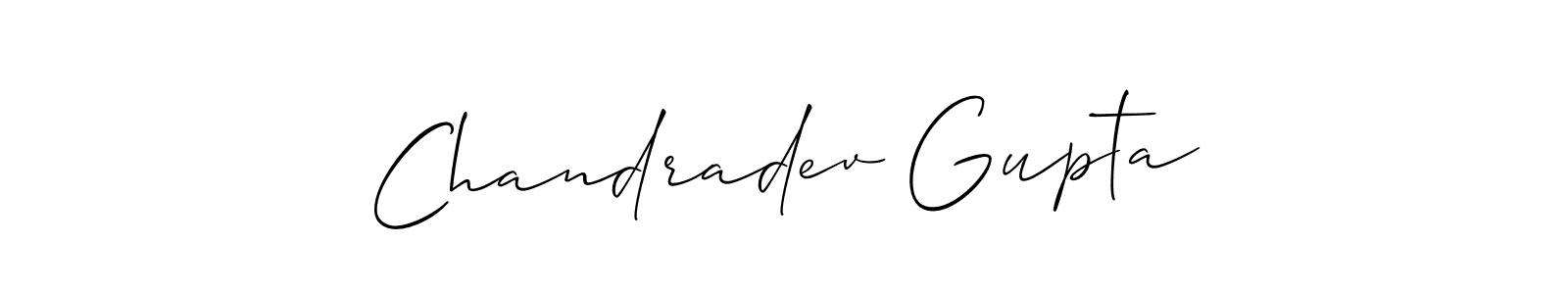 Chandradev Gupta stylish signature style. Best Handwritten Sign (Allison_Script) for my name. Handwritten Signature Collection Ideas for my name Chandradev Gupta. Chandradev Gupta signature style 2 images and pictures png