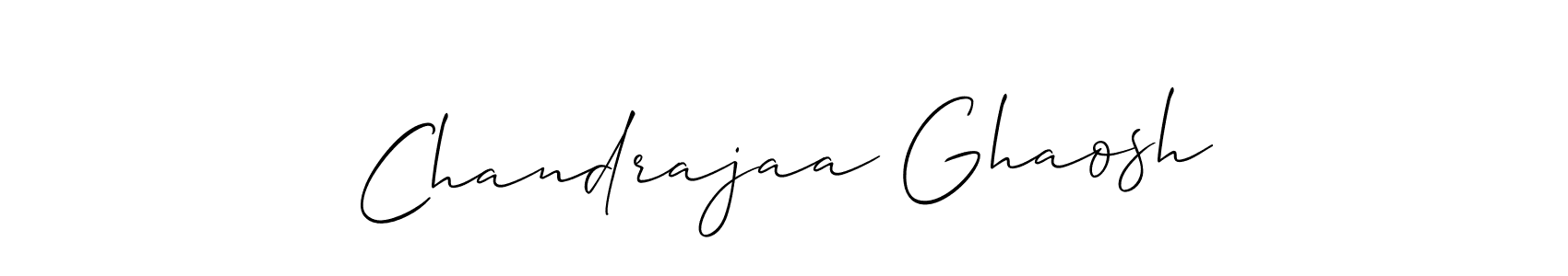 Allison_Script is a professional signature style that is perfect for those who want to add a touch of class to their signature. It is also a great choice for those who want to make their signature more unique. Get Chandrajaa Ghaosh name to fancy signature for free. Chandrajaa Ghaosh signature style 2 images and pictures png