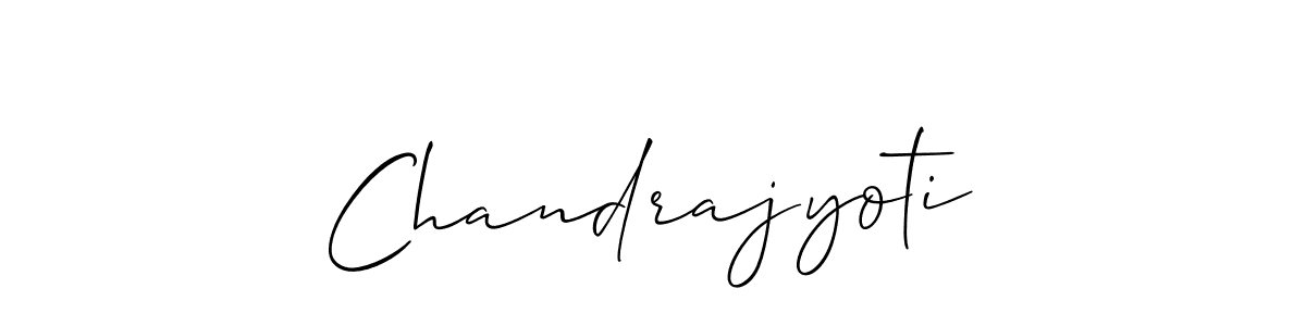 How to make Chandrajyoti signature? Allison_Script is a professional autograph style. Create handwritten signature for Chandrajyoti name. Chandrajyoti signature style 2 images and pictures png