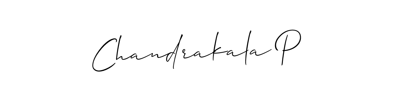 How to Draw Chandrakala P signature style? Allison_Script is a latest design signature styles for name Chandrakala P. Chandrakala P signature style 2 images and pictures png