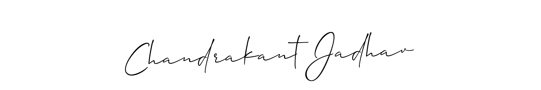 Make a beautiful signature design for name Chandrakant Jadhav. With this signature (Allison_Script) style, you can create a handwritten signature for free. Chandrakant Jadhav signature style 2 images and pictures png