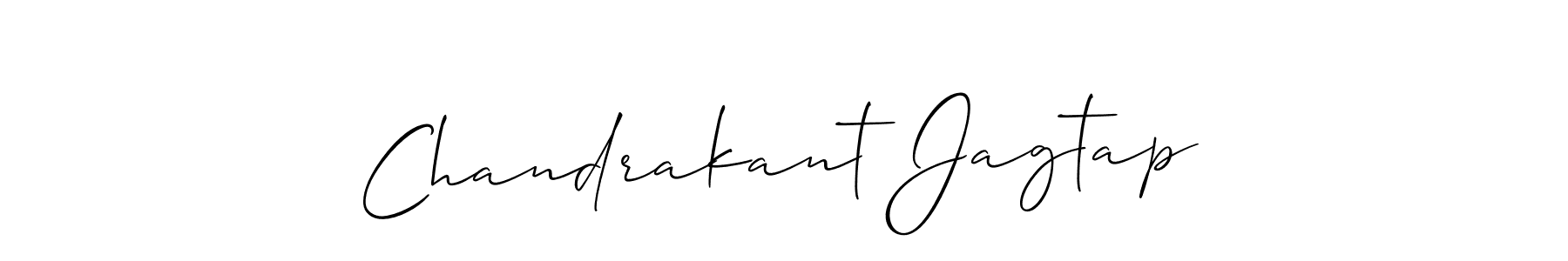 This is the best signature style for the Chandrakant Jagtap name. Also you like these signature font (Allison_Script). Mix name signature. Chandrakant Jagtap signature style 2 images and pictures png