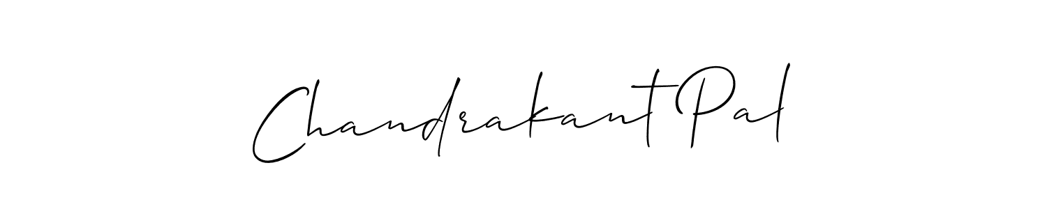 Make a beautiful signature design for name Chandrakant Pal. With this signature (Allison_Script) style, you can create a handwritten signature for free. Chandrakant Pal signature style 2 images and pictures png