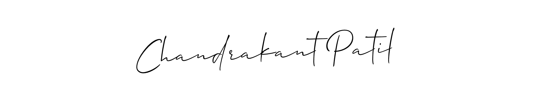 How to make Chandrakant Patil signature? Allison_Script is a professional autograph style. Create handwritten signature for Chandrakant Patil name. Chandrakant Patil signature style 2 images and pictures png