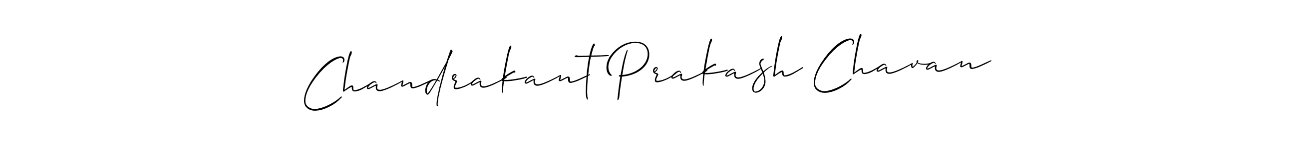 You should practise on your own different ways (Allison_Script) to write your name (Chandrakant Prakash Chavan) in signature. don't let someone else do it for you. Chandrakant Prakash Chavan signature style 2 images and pictures png