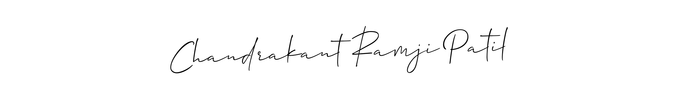 Also we have Chandrakant Ramji Patil name is the best signature style. Create professional handwritten signature collection using Allison_Script autograph style. Chandrakant Ramji Patil signature style 2 images and pictures png