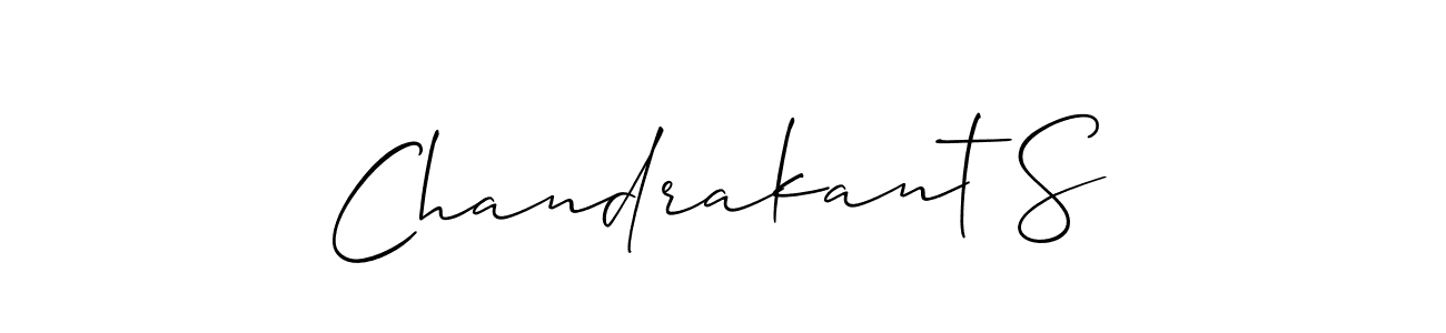 Also You can easily find your signature by using the search form. We will create Chandrakant S name handwritten signature images for you free of cost using Allison_Script sign style. Chandrakant S signature style 2 images and pictures png