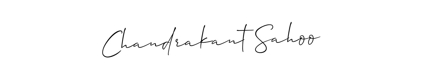 Make a short Chandrakant Sahoo signature style. Manage your documents anywhere anytime using Allison_Script. Create and add eSignatures, submit forms, share and send files easily. Chandrakant Sahoo signature style 2 images and pictures png