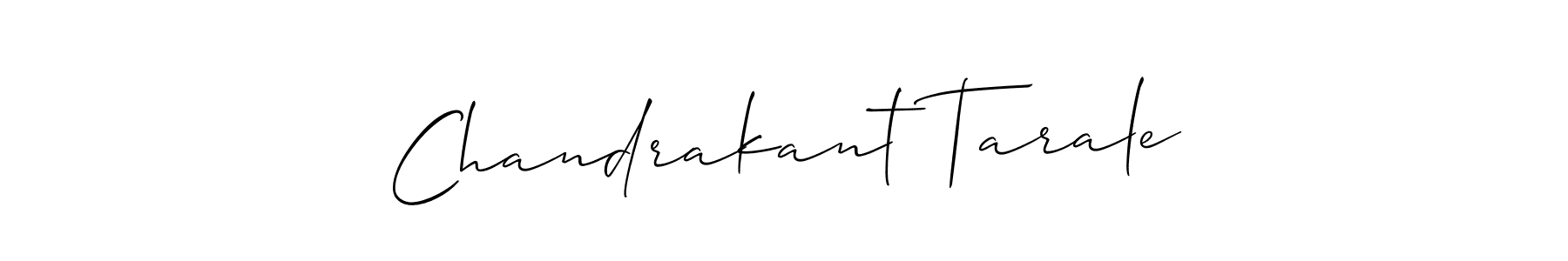 How to make Chandrakant Tarale signature? Allison_Script is a professional autograph style. Create handwritten signature for Chandrakant Tarale name. Chandrakant Tarale signature style 2 images and pictures png