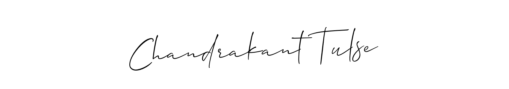 Also we have Chandrakant Tulse name is the best signature style. Create professional handwritten signature collection using Allison_Script autograph style. Chandrakant Tulse signature style 2 images and pictures png