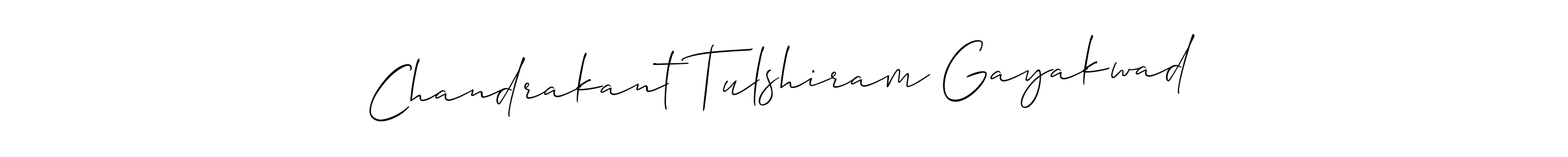 How to make Chandrakant Tulshiram Gayakwad signature? Allison_Script is a professional autograph style. Create handwritten signature for Chandrakant Tulshiram Gayakwad name. Chandrakant Tulshiram Gayakwad signature style 2 images and pictures png