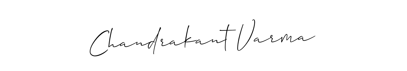 Use a signature maker to create a handwritten signature online. With this signature software, you can design (Allison_Script) your own signature for name Chandrakant Varma. Chandrakant Varma signature style 2 images and pictures png